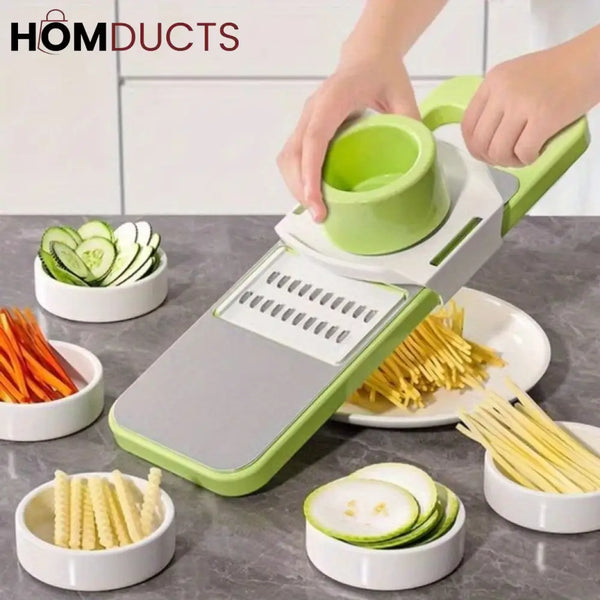 5in1 Vegetable Stainless Steel Cutter (with Box Packing)