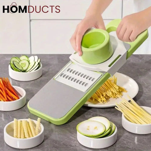 5in1 Vegetable Stainless Steel Cutter (with Box Packing)