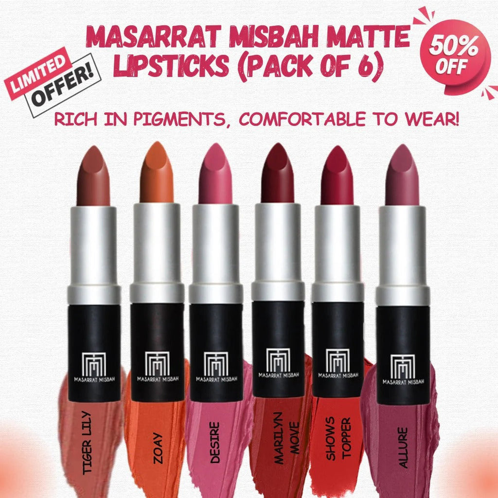Musarat Misbah Mate Lipsticks