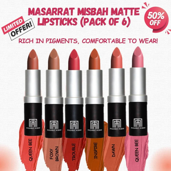 Musarat Misbah Mate Lipsticks
