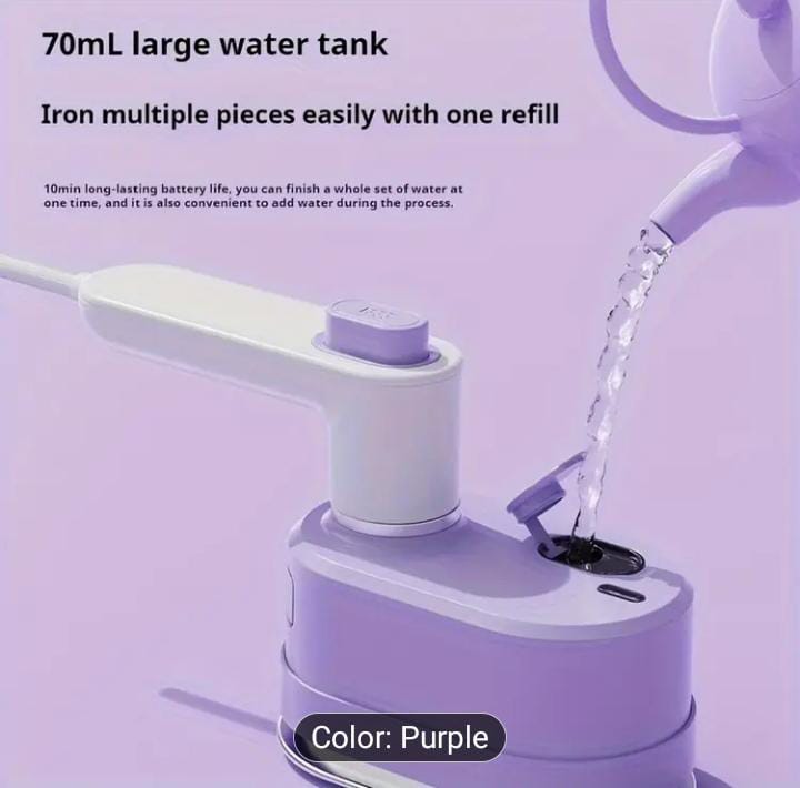 Mini Steam Iron For Clothes Dry And Wet Ironing For Home Travel