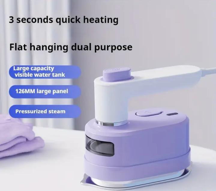 Mini Steam Iron For Clothes Dry And Wet Ironing For Home Travel